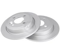 2x Abs 17866 Rear Solid Brake Discs 259mm Fits Mini Clubman Clubvan 34 21 6 774