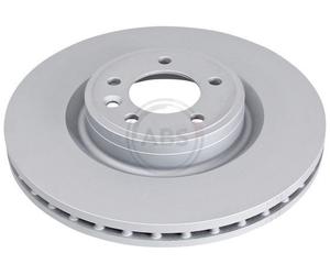 2x Abs 18735 Front Vented Brake Discs 363mm Fits Land Rover Discovery Range