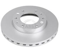 2x Abs 18748 Front Vented Brake Discs 299mm Fits Hyundai H350 5176159000