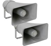 2x Active CCTV Horn Speaker 12VDC 25W DVR IP Camera IP66 Outdoor Weatherproof