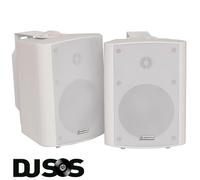 2x Adastra BC5A-W White 5.25" 60W Powered Active Studio Monitor Speaker + Leads