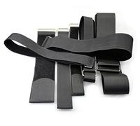 2x Adjustable Hook & Loop Luggage Tie Straps 25/38/50mm Width x 40-200cm Length - Travel Bag Fasten Belt for Suitcases, Backpacks, Gear - Secure Carry-Ons & Cargo (38mm(1.5") x 40cm)