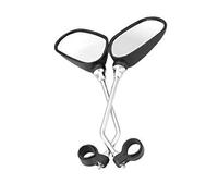 2X Adjustable Rear View Mirror ABS Steering Mirror For Bicycle Sight Black 6.5 * 10cm