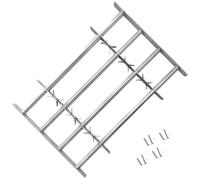 2x Adjustable Security Grilles for Windows 1000-1500 mm Home Protection vidaXL