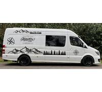 2X Adventure Compass Decals Compatible with Mercedes Sprinter lwb Camper Van ms8