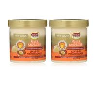 2x African Pride Shea Butter Moisture Intense Miracle Leave in Conditioner 425g