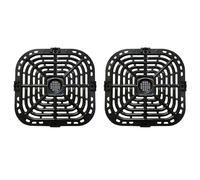 2X Air Fryer Grill Plate for Instants Vortex Plus 6QT Air Fryers, Upgraded Square Grill Pan Tray Replacement Parts
