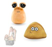 2x Alien Pou Stuffed Plush Doll. Soft Pou Plush Toy. Cotton Alien Pou Plush Doll. Kawaii Alien Pou Doll for Children. Pou Toy Figure. My Pet Alien Pou Plush. Sad and Realistic Pou Alien Pack.