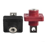 2X All Copper Lithium Battery Terminal Connector for Energy Storage, 120A/150A/200A High Current, Nickel-Plated, IP67, PA66 Flame Retardant Shell, Screw Fixed Wiring,(200A)