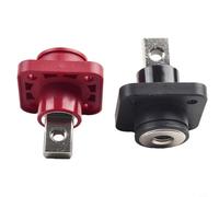 2X All Copper Lithium Battery Terminal Connector for Energy Storage, 120A/150A/200A High Current, Nickel-Plated, IP67, PA66 Flame Retardant Shell, Screw Fixed Wiring,(150A)