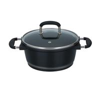 2x Alpina Die-Cast Pot D20xH9, 5cm Pro Kochen Kitchen Pots 2er Set with Lid