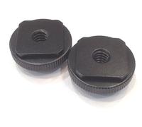 2X Aluminum Alloy Male 5/8 to Female 1/4 Micro-Phone Camera Tripod Single Layer Hot Shoe Seat Holder Adapter Connect Switch Screws Flash-Light Lamp Photography Stage Parts Accessories