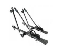 2x Amos Lockable Roof Bike Rack Rail Profile Holder, 2 Bikes, Silver