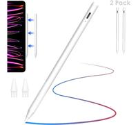 2x TECHGEAR Pencil 2nd Generation for iPad,Magnetic Wireless Charge iPad Pencil for Apple iPad Pro 11" 4/3/2/1,iPad Pro 12.9" 6/5/4/3,iPad Air 4/5,iPad Mini 6,Tilt Sensitivity Palm Rejection Apple Pen