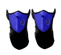 2X Aquarius Thermal Neoprene Face & Neck Mask Blue - Warm Breathable Snood, Tradesman Workwear Balaclava & Winter Weather Gear