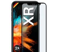 2x Armor Film For Apple iPhone Xr Tempered Real Glass Full Screen Cover Tempe...