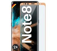 2x Armor Film For Samsung Galaxy Note8 Real Glass Full Screen Cover Tempered ...
