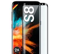 2x Armor Film For Samsung Galaxy S8 Tempered Real Glass Full Screen Cover Tem...