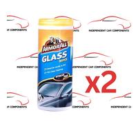 2x ARMORALL GLASS WIPES GREAT FOR INSIDE & OUT - STREAK FREE 37030EN