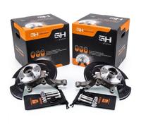 2x Assembled Steering Knuckle Front Right=Left GH-283999BH/V