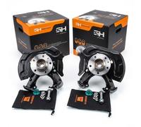 2x Assembled Steering Knuckle Front Right=Left GH-284332H/V