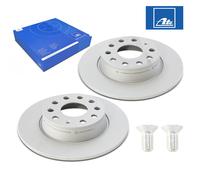 2X ATE 24.0110-0356.1 Brake Disc Rear For Audi A3 Seat Skoda VW Caddy Golf