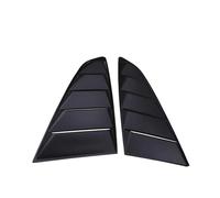 2X Auto Rear Quarter Window Louvers Scoops Spoiler Car Tunning Panel Side Air Vent Cover Compatible For Ford Mustang 2015 2016 2017(Matte black)