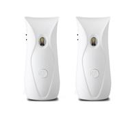 2X Automatic Air Freshener Dispenser Bathroom Timed Air Freshener Spray Wall Mounted, Automatic Scent Dispenser for Home
