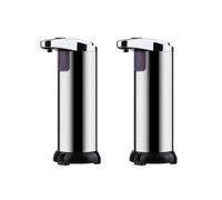 2X Automatic Soap Dispenser Touchless with Waterproof Base, 250Ml Liquid Soap Dispenser for Kitchen Bathroom Hotel