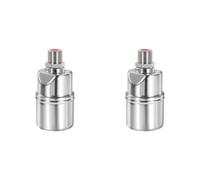 2X Automatic Water Level Control Valve 1/2 Inch Stainless Steel Float Ball Valve for Tank Swimming Pool Straight