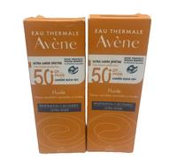 2x Avene Very High Protection Fluid for Sensitive Skin SPF50+ 50 ml; Exp 10/24
