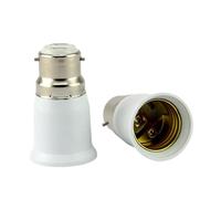 2x B22 To E27 Adapter, Bayonet To Screw Bulb Adaptor, Ceiling Fan Adapter, Socket Adapters, Light Bulb Bayonets Fitting, Bayonet To Screw Edison For LED And Incandescent Bulbs