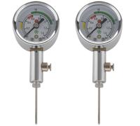 2X Ball Pressure Gauge Measuring Tool Basketball Football Volleyball Barometer