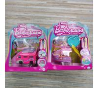 2x Barbie Mini Barbieland sets Dreamcamper doll boat slide pool stocking filler