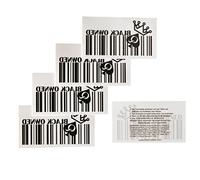2x Barcode BLACK OWNED Temporary Tattoo Fetish BBC Hotwife Queen of Spades (2)