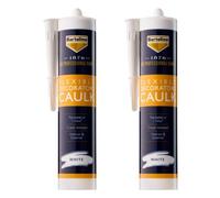 2X Bartoline 1876 Caulk Flexible Filler Decorators Acrylic Sealant Gaps 310Ml