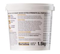 2X Bartoline 1876 Ready Mixed Extra Strength All Purpose Filler 10mm Depth 1.5Kg