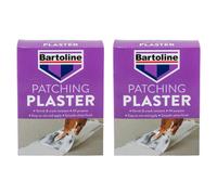 2X Bartoline All Purpose Patching Plaster Shrink Crack Resistant Dry White 1.5Kg