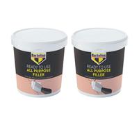 2X Bartoline All Purpose Ready Mix Filler Plaster Wood Brick Stone Repair 1Kg