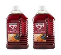 2X Bartoline Boiled Linseed Oil Refined Wood Garden Furniture Treatment 2L