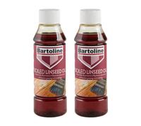 2X Bartoline Boiled Linseed Oil Refined Wood Garden Surface Treatment 250Ml