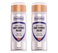 2X Bartoline Cast Bronze Paint Realistic Effect Diy Craft Projects 400Ml