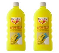 2X Bartoline Concentrate Sugar Soap Liquid Flask Paint Cleaner Sains Remover 1L