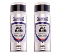 2X Bartoline Leak Sealer Black Waterproof Spray Gutter Pipe Roof Repair 400Ml