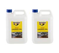 2X Bartoline Raw Linseed Oil Natural Wood Nourishing Protector Paint Varnish 5L