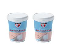 2X Bartoline Ready Mixed Fine Surface Filler Repair Small Holes Dents Nicks 600G