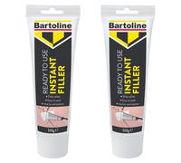 2X Bartoline Ready Mixed Instant Filler Easy To Sand Interior Exterior Use 330G