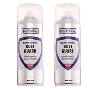 2X Bartoline Rust Guard Fast Action Spray Anti-Corrosion Metal Treatment 400Ml