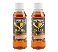 2X Bartoline Teak Oil Wood Furniture Sealer Protector Exterior Interior 250Ml