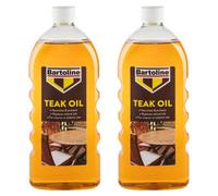 2X Bartoline Teak Oil Wood Furniture Sealer Protector Exterior Interior Use 1L